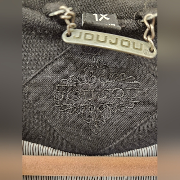 NWT - Jou Jou Soft & Cuddly Black Poly Blazer - Size 1X - Picture 4 of 8